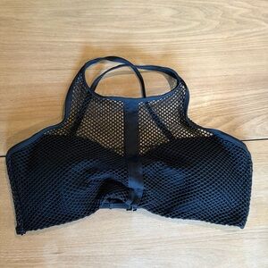 Bari Fishnet Bikini Top Size Medium